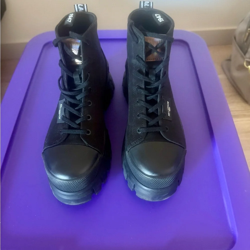 Palladium Black Combat Boots - Picture 1 of 5